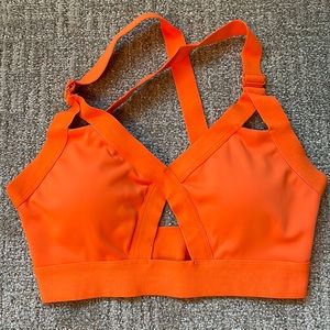 Small Orange BuffBunny sports bra